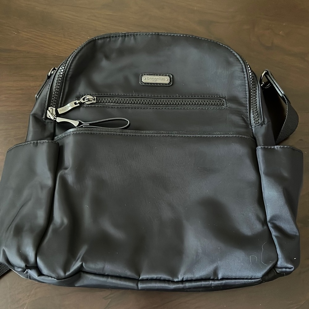 Baggallini Convertible Backpack Nylon Tote - Houston Black